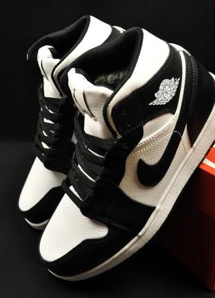 Кроссовки зимние унисекс подростковые, женские nike air jordan 1 арт 21419