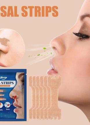 Смужки для носа антихрап для полегшення дихання nasal strips 6 шт4 фото