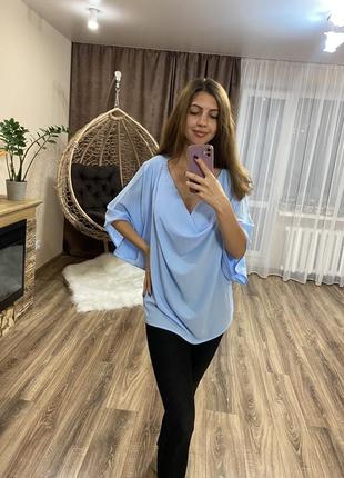 Блуза блузка нова голуба