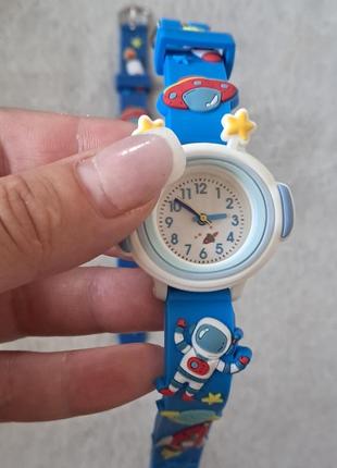 Детские часы космос, часы для мальчика космос, космонавт, наручные часы для мальчика с кос...