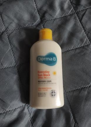 Derma:b everyday sun block - ежедневный солнцезащитный крем spf50+ 200мл