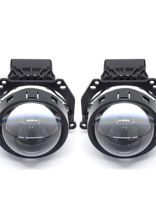 Автомобільні 3" bi-led лінзи sanvi a8 48w з охолодженням 5500 к дальнє та ближнє світло (k/opt1_9424-36719)