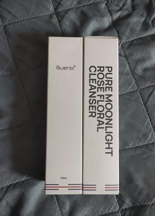 Bueno pure moonlight rose floral – пенка для умывания с лепестками роз 150 мл