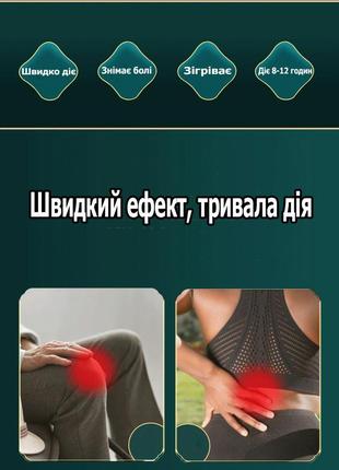 Знеболюючий пластир для зняття болю в спині з екстрактом полину. лікувальний пластир для хребта 12шт8 фото