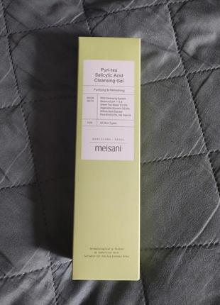 Meisani puri-tea salicylic acid cleansing gel – гель для вмивання з саліциловою кислотою 150 мл