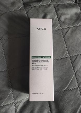 Anua hearleaf pore control cleansing oil mild – мягкое очищающее гидрофильное масло 200 мл