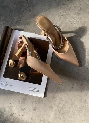 Лодки zara з каблуком кітон хілл