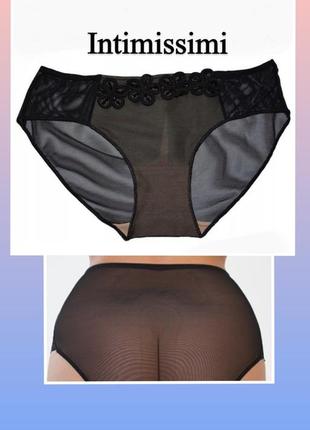 Распродажа! фирменные трусики intimissimi прозрачные, сетка