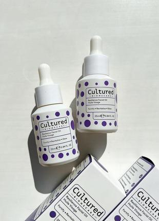 Cultured biomecare resilience facial oil олія, масло для обличчя2 фото