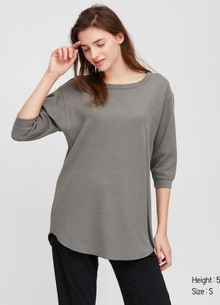 Жіноча туніка світшот 3/4 рукав uniqlo