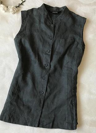 Блуза блузка жилетка laura ashley льон