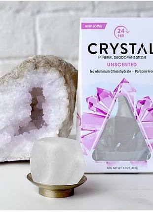 Crystal body deodorant, минеральный дезодорант, без запаха,   deodorant stone, 140 грамм