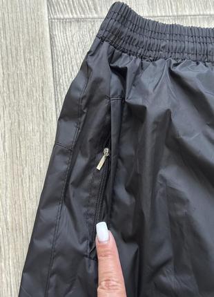 Спортивные штаны из плащовки мужские черные спортивные штаны баллон