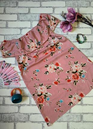 Сукня міді в квітковий принт розмір l primark
