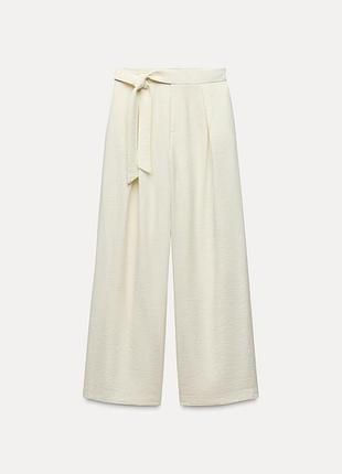 Широкі штани із защипами zara new