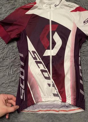 Scott спортивная велосипедная футболка джерси