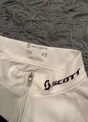 Scott спортивная велосипедная футболка джерси
