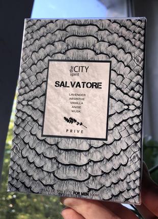 The city spirit prive salvatore 100 мл туалетная вода фужерная ванильная мускусная мужская (духи парфюм для мужчин)