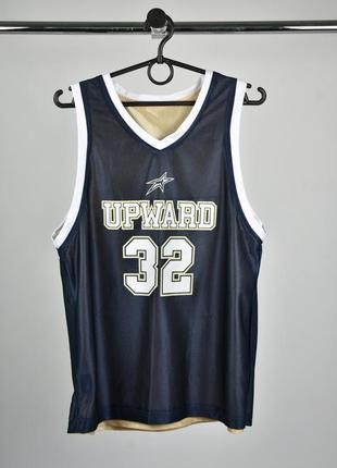 Starter чоловіча баскетбольна майка двостороння синя золотиста розмір xs s