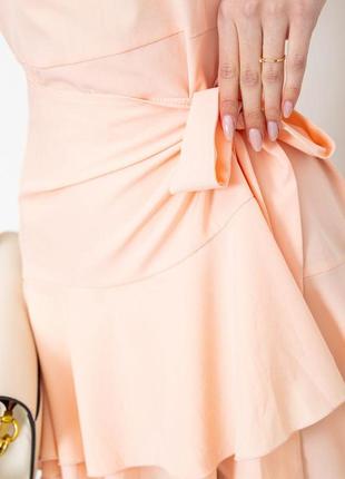 Плаття, колір персиковий, 244r0825 фото