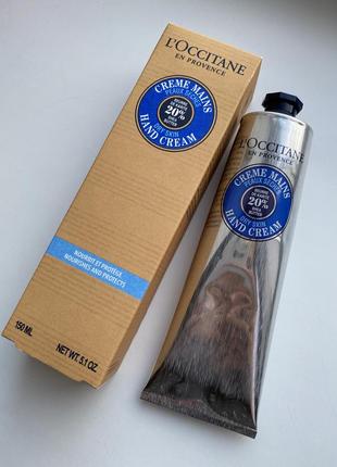 Крем для рук з масло ши l'occitane nourishing and protective shea butter hand cream