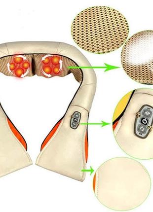 Роликовий масажер для спини та шиї massager of neck kneading9 фото