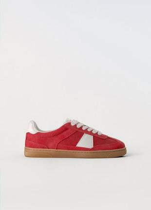 Кеды, кеды зара, яркие кеды зара, кожаные кеды зара, яркие кожаные кеды зара