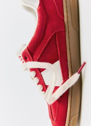 Кеды, кеды зара, яркие кеды зара, кожаные кеды зара, яркие кожаные кеды зара