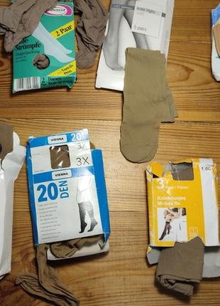 Тонкие гольфы 20 ден нюдовых оттенков