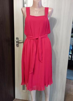 ❤️сукня сарафан з поясом пліссе zara