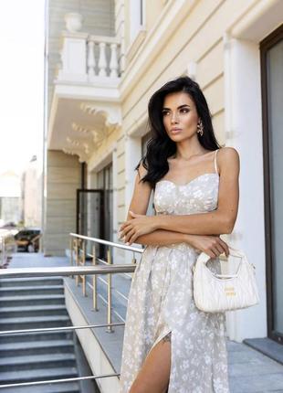 Цветочный комплект юбка + топ из натуральной ткани, костюм юбка и топ из штапеля, portofino