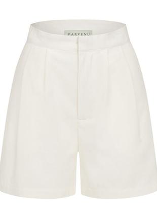 Шорты белые льняные лён