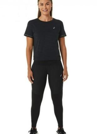Фирменные базовые стильные и удобные тайтсы asics night track tignt, спортивные лосины/леггинсы.