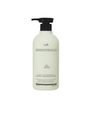 Відновлюючий шампунь для пошкодженого волосся lador newplex balancing shampoo 530 мл