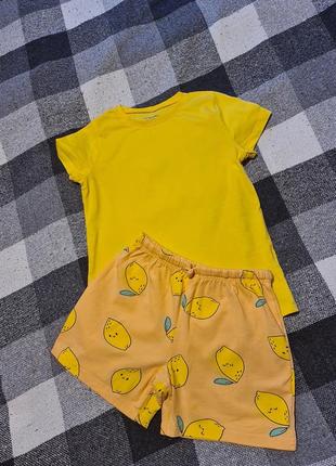 Комплект шорты и футболка для девочки