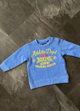 Свитшот кофта на мальчика 6-9 месяцев