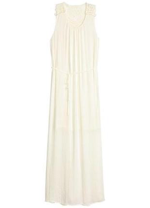 Красивое летнее платье h&amp;m с ажурной кружевной спинкой.