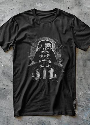 Футболка хлопок майка с принтом звездные войны star wars черная белая мужская женская