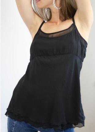 Karl lagerfeld for h&m шелковый топ майка /10424/