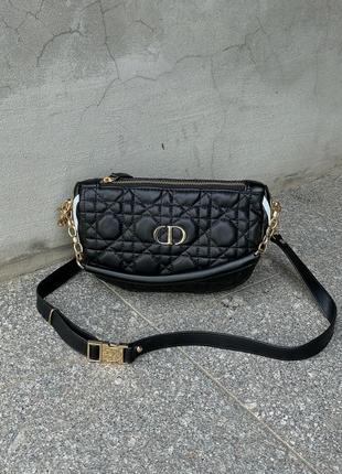 Стильная женская сумка christian dior  в черном цвете, фактурная эко кожа мягкая, кристиан диор сейл
