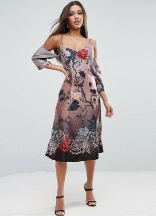 Распродажа платье asos с открытыми плечами
