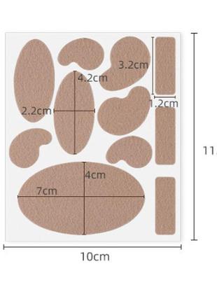 Захисний набір пластирів від мозолів та натирань, комплект патчів від мозолів, водянок, натирань1 фото