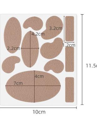 Захисний набір пластирів від мозолів та натирань, комплект патчів від мозолів, водянок, натирань3 фото