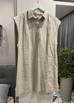 Льняное платье от h&m