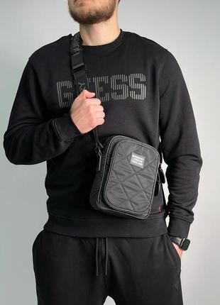 Чоловіча компактна сумка люкс якості у брендовому стилі2 фото