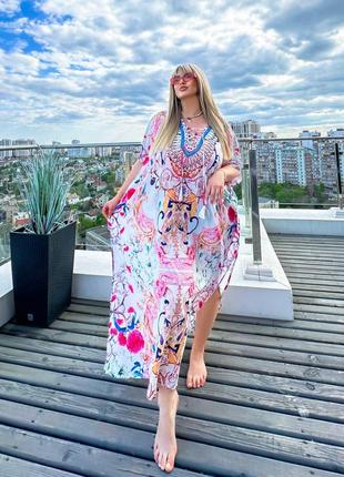 Пляжна туніка батал. туніка плюс сайз8 фото