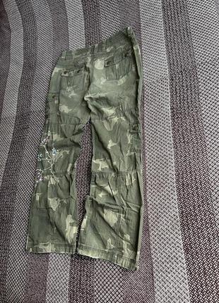 Diesel baggy fit camo y2k style брюки женские оригинал бы в2 фото