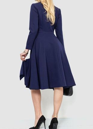 Ошатне плаття, колір темно-синій, 214r3054 фото