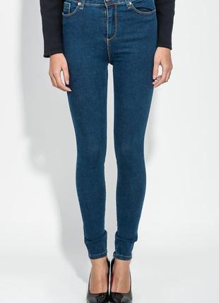 Жіночі джинси приталеного крою, колір синій, 282f009