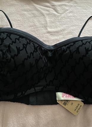 Бюстгалтер mesh push-up bralette victoria's secret pink3 фото